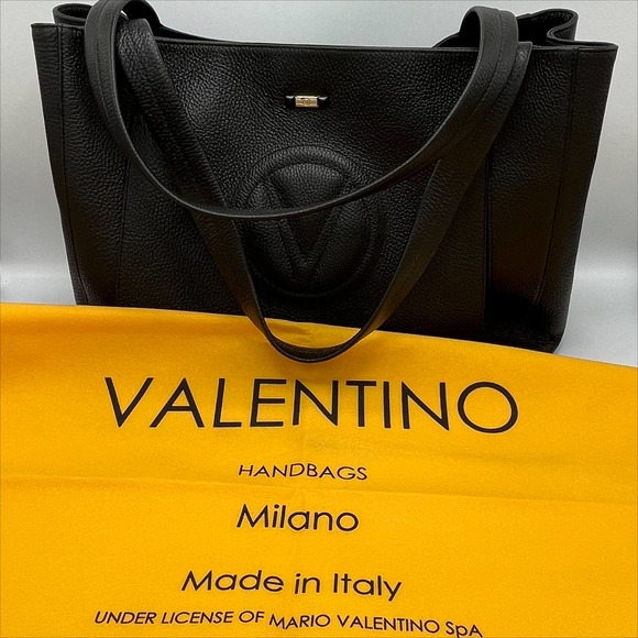 Valentino Handbags - NWT R$1095 Valentino By Mario Ollie Pebbled Leather Tassel Tote with Dust Bag